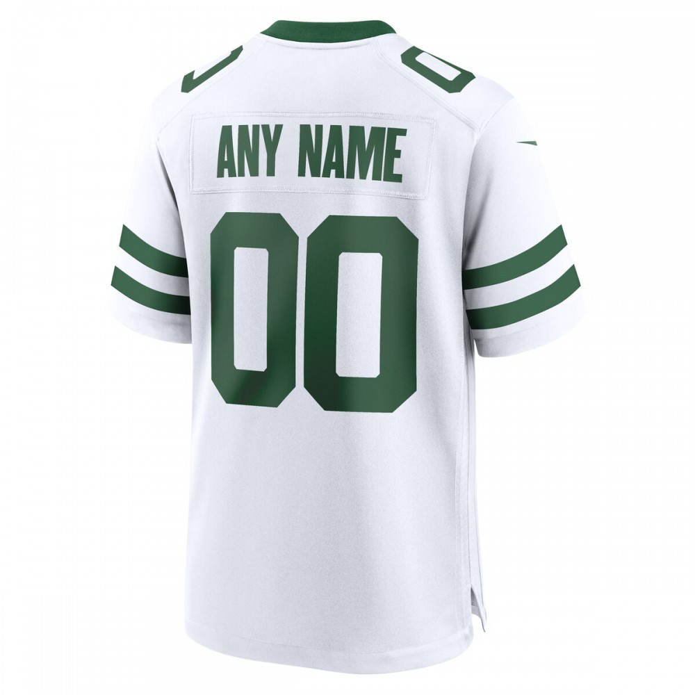 New York Jets Nike Custom Game Jersey - Legacy White-GridironStore